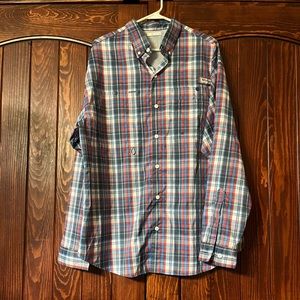 Mens Columbia Long Sleeve Button Up Shirt